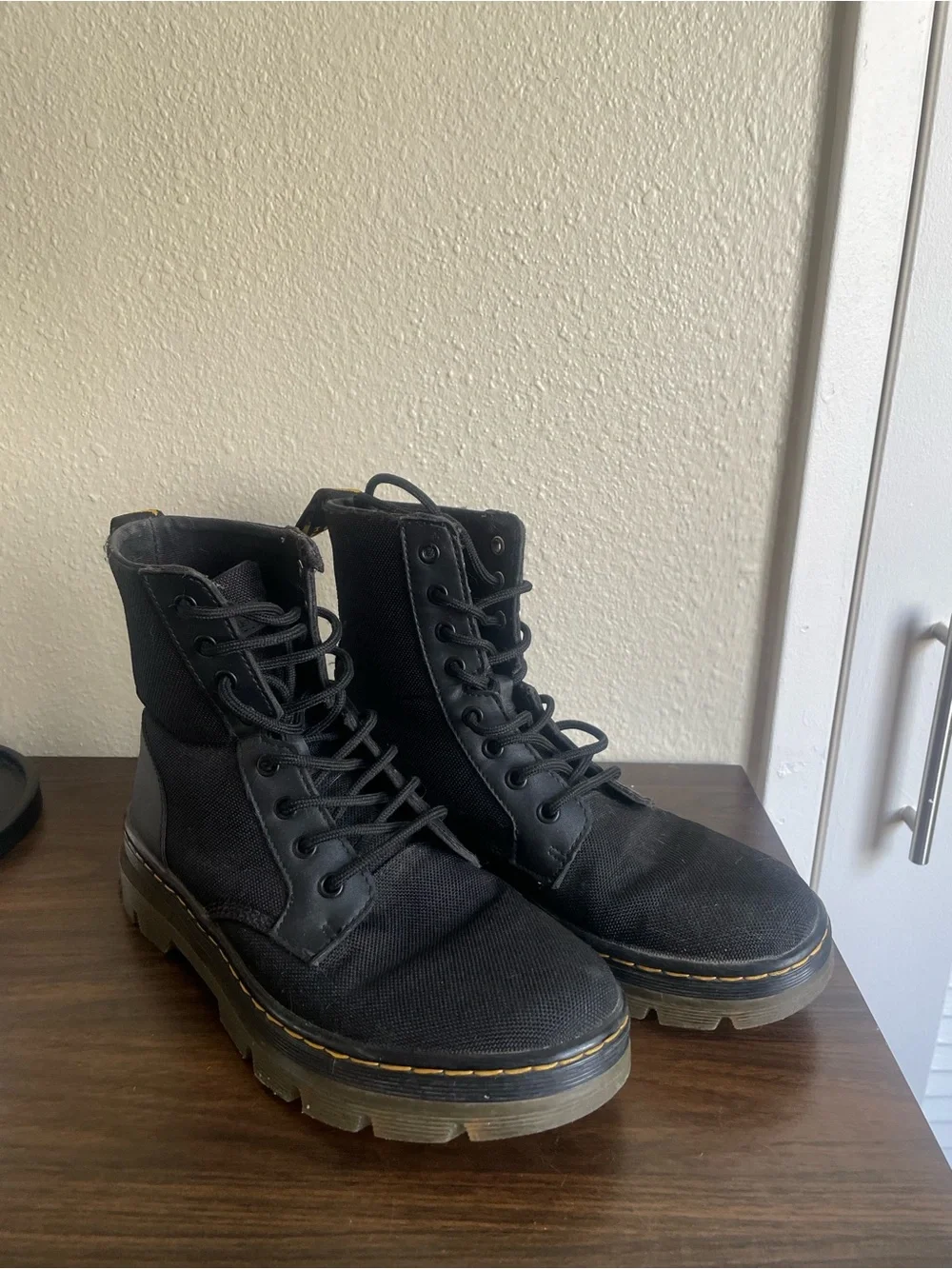Men’s Dr. Martens Black Lace-Up Combat Boots